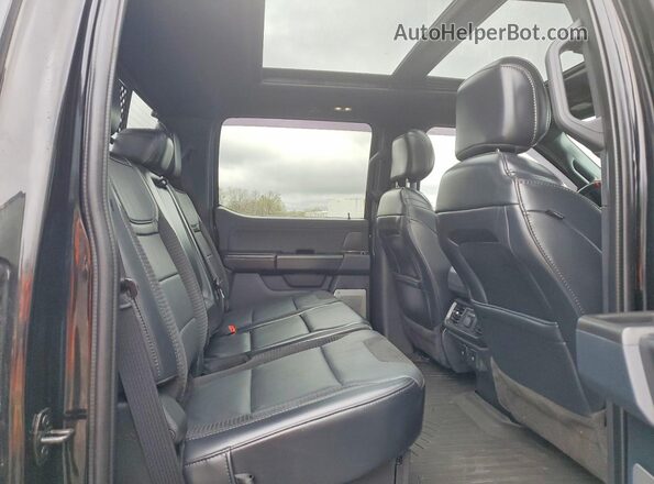 1FTFW1RG0PFB42466 2023 FORD F150 Black Vista de los asientos traseros