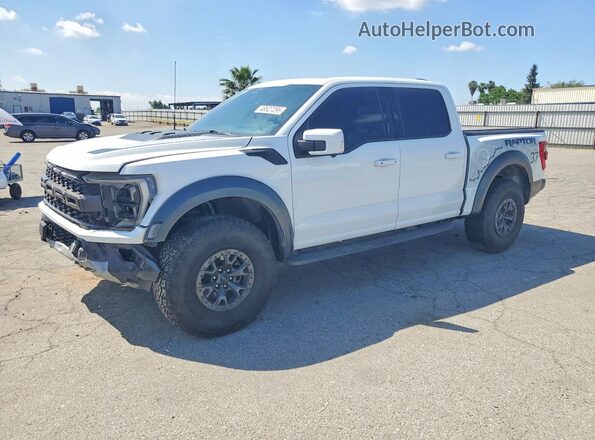 1FTFW1RG1NFB49648 2022 FORD F150 White წინა მარცხენა ხედი სამი მეოთხედიდან