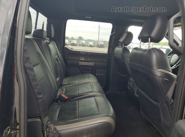 1FTFW1RG2JFD74221 2018 FORD F150 Черный Вид задних сидений