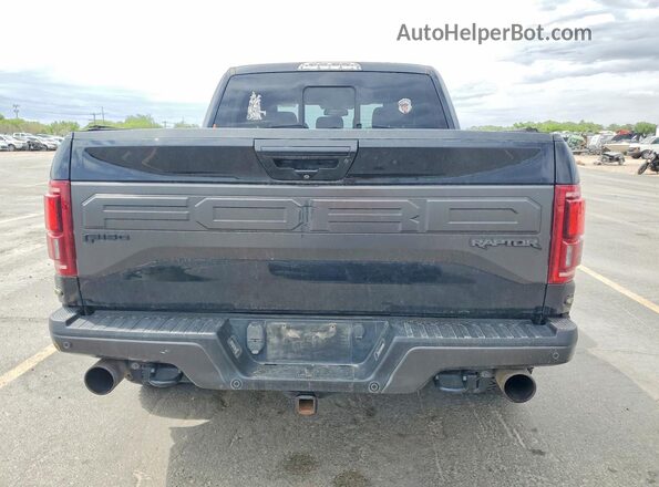 1FTFW1RG2JFD74221 2018 FORD F150 Черный Вид сзади