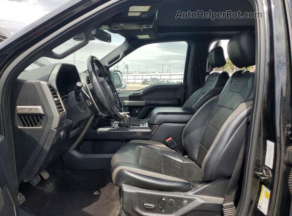 1FTFW1RG2JFD74221 2018 FORD F150 Черный Вид салона спереди