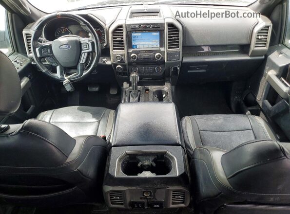 1FTFW1RG2JFD74221 2018 FORD F150 Черный Вид панели приборов