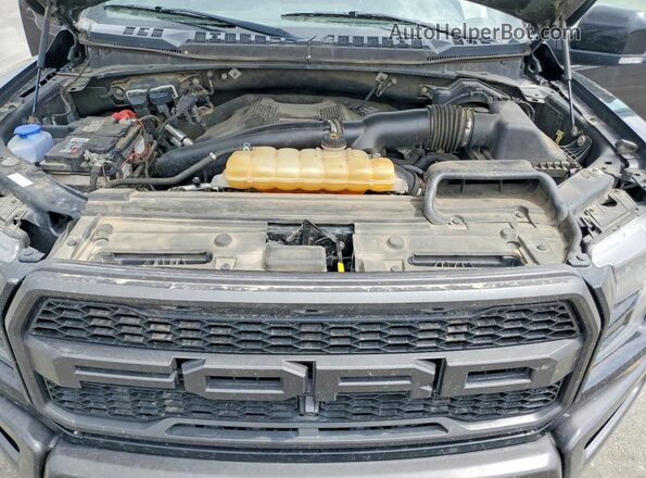 1FTFW1RG2JFD74221 2018 FORD F150 Черный Вид задней части салона
