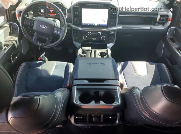 1FTFW1RG2NFC45353 2022 FORD F150 White Dashboard view