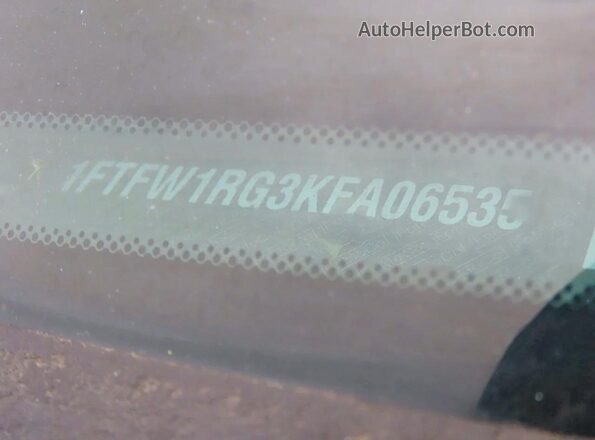 1FTFW1RG3KFA06535 2019 FORD F150 Синий Вид задних сидений