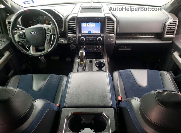 1FTFW1RG3KFB90469 2019 FORD F150 Black Вид панелі приладів