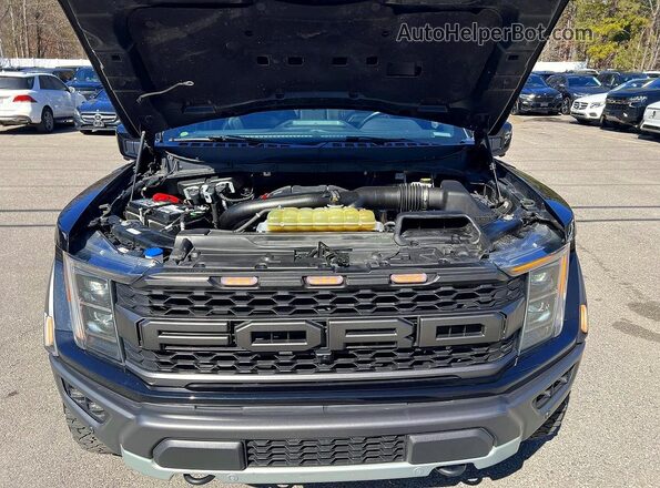 1FTFW1RG3NFA85449 2022 FORD F150 Black Vista del salpicadero