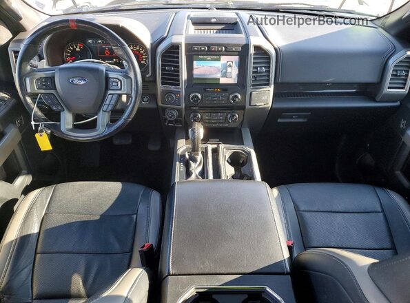1FTFW1RG4JFC85105 2018 FORD F150 Gray Вид панелі приладів