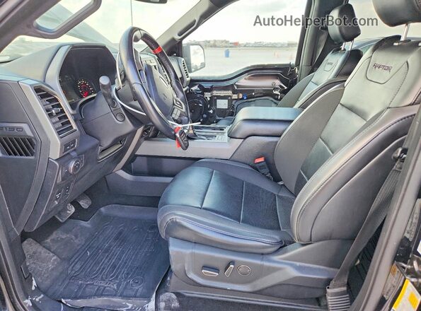 1FTFW1RG5KFA11736 2019 FORD F150 Черный Вид салона спереди