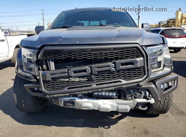 1FTFW1RG6JFC41803 2018 FORD F150 Gray წინა ხედი