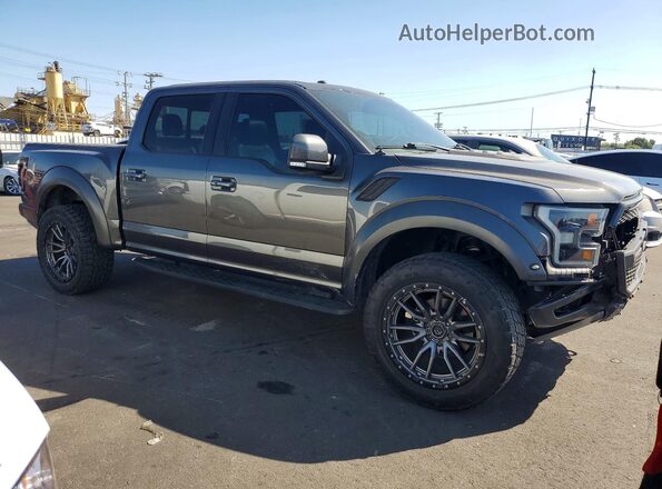 1FTFW1RG6JFC41803 2018 FORD F150 Gray წინა მარჯვენა