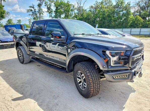 1FTFW1RG7JFE17659 2018 FORD F150 Черный Передняя правая четверть