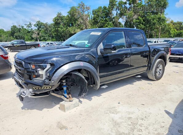 1FTFW1RG7JFE17659 2018 FORD F150 Черный Передняя левая четверть