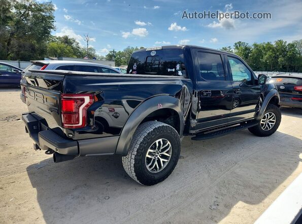 1FTFW1RG7JFE17659 2018 FORD F150 Черный Задняя правая четверть