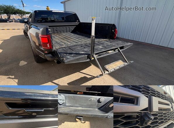 1FTFW1RG8JFB64237 2018 FORD F150 Black Widok wnętrza 360 stopni
