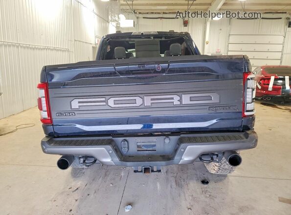 1FTFW1RG8NFB60369 2022 FORD F150 Blue Հետևի տեսք