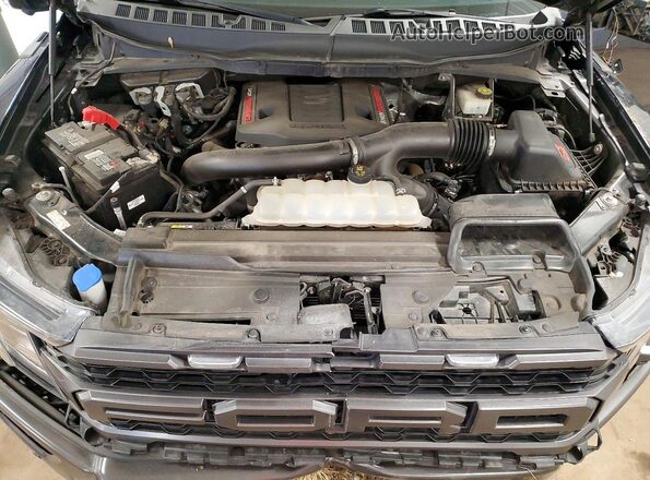 1FTFW1RG8NFB60369 2022 FORD F150 Blue Սալոնի հետևի տեսք