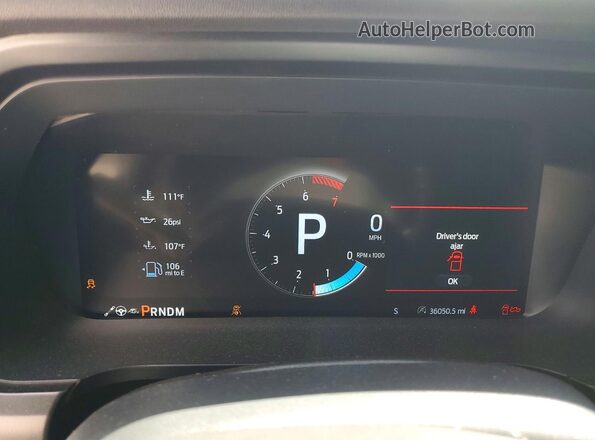 1FTFW1RG9SFA23940 2025 FORD F150 Black Instrument cluster view