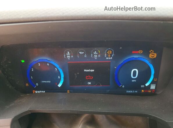 1FTFW3L82RKD81055 2024 FORD F150 Белый Вид щитка приборов