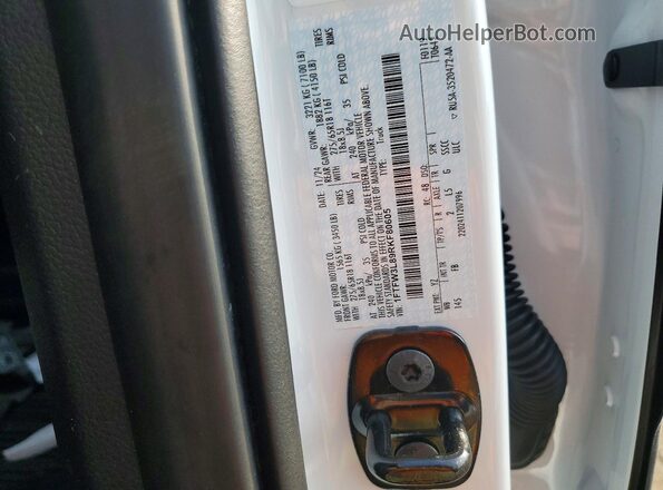 1FTFW3L89RKF80605 2024 FORD F150 Белый Вид наклейки с VIN-кодом