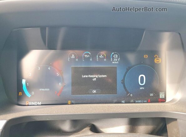 1FTFW3L89RKF80605 2024 FORD F150 Белый Вид щитка приборов