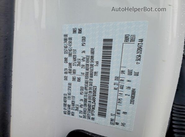 1FTFW3LD4RFB58523 2024 FORD F150 White Widok komory silnika