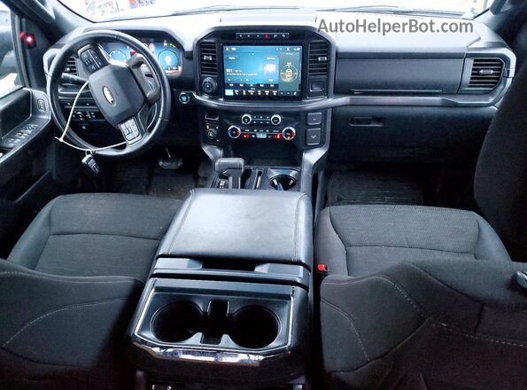 1FTFW3LD5RFC06157 2024 FORD F150 Gray Dashboard view