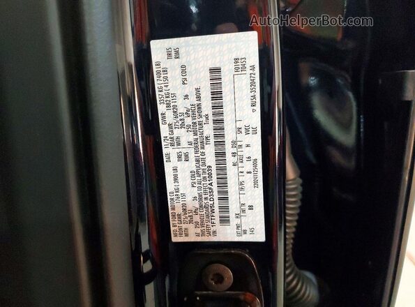 1FTFW5LD3SFA10039 2025 FORD F150 Синий Вид наклейки с VIN-кодом