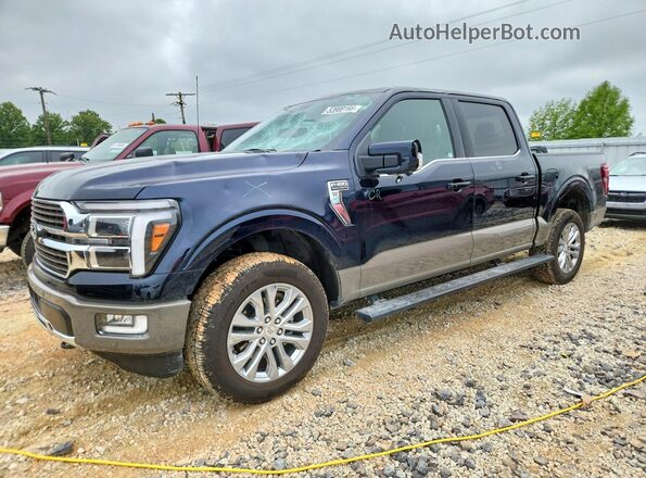 1FTFW6L85SFC47155 2025 FORD F150 Синий Передняя левая четверть