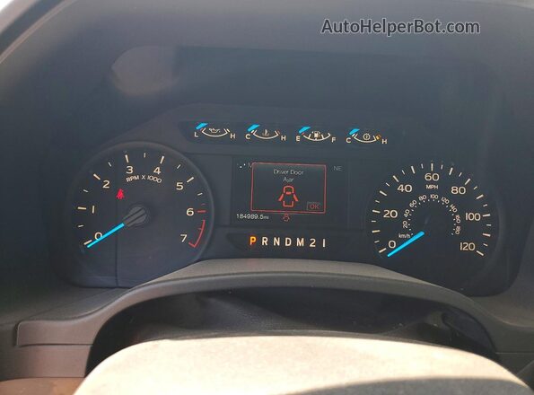 1FTFX1CF2HKD89459 2017 FORD F150 White Սարքավորումների վահանակի տեսք