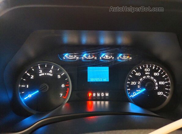 1FTFX1E55KKD50831 2019 FORD F150 Silver Widok zestawu wskaźników