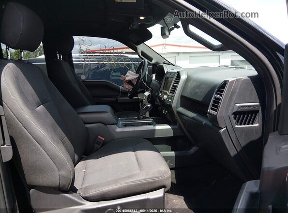 1FTFX1E58JFC04852 2018 FORD F150 Черный Вид салона спереди