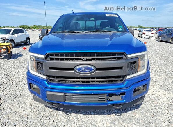 1FTFX1E59JFB73434 2018 FORD F150 Синий Вид спереди