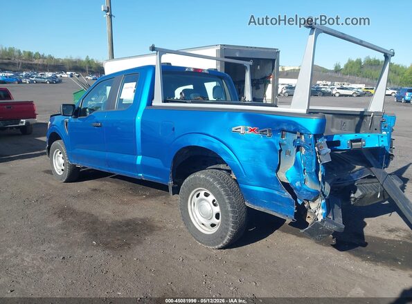 1FTFX1E83MFA44930 2021 FORD F150 Синий Задняя левая четверть