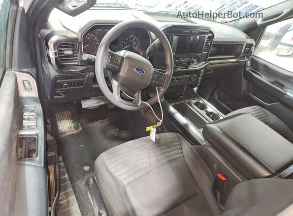 1FTFX1E84NFA44128 2022 FORD F150 White Widok deski rozdzielczej