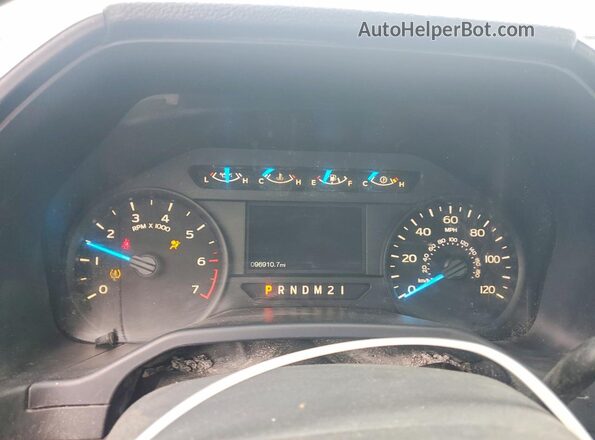1FTFX1EF0GFD01352 2016 FORD F150 Белый Вид щитка приборов