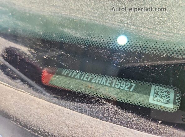 1FTFX1EF2HKE15927 2017 FORD F150 Red Widok naklejki z numerem VIN