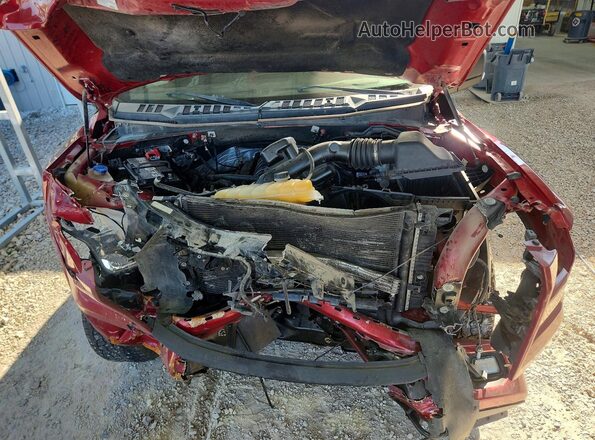 1FTFX1EF2HKE15927 2017 FORD F150 Red Widok wnętrza z tyłu