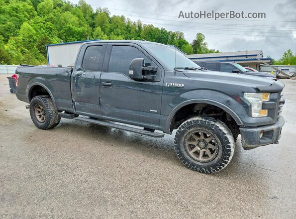 1FTFX1EGXHKC00076 2017 FORD F150 Gray Delantero derecho