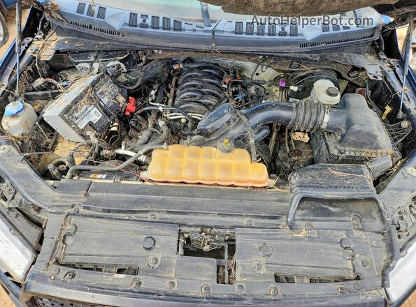 1FTMF1C56JFA33337 2018 FORD F150 Blue Вид задньої частини салону