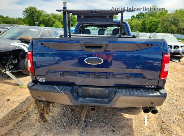 1FTMF1C56JFA33337 2018 FORD F150 Blue Вид ззаду