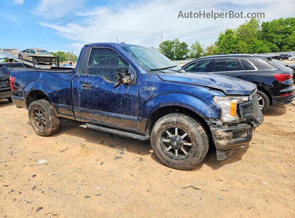 1FTMF1C56JFA33337 2018 FORD F150 Blue Передня права чверть
