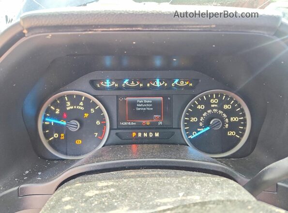 1FTMF1C56JFA33337 2018 FORD F150 Blue Вид щитка приладів