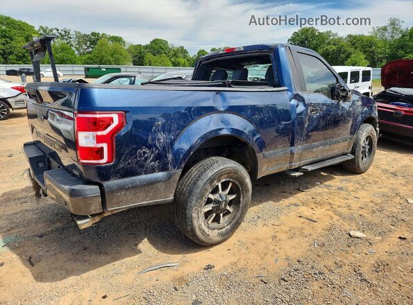 1FTMF1C56JFA33337 2018 FORD F150 Blue Задня права чверть