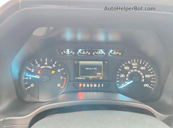 1FTMF1CBXLKD65443 2020 FORD F150 Белый Вид щитка приборов