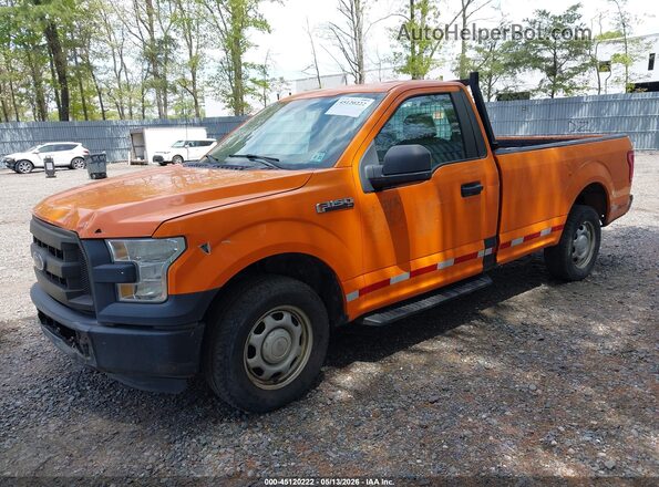1FTMF1CF0GKE27117 2016 FORD F150 Оранжевый Передняя левая четверть