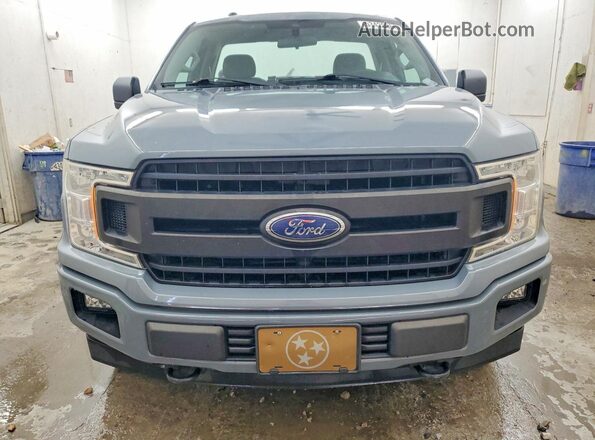 1FTMF1E50KFA17858 2019 FORD F150 Gray Front view