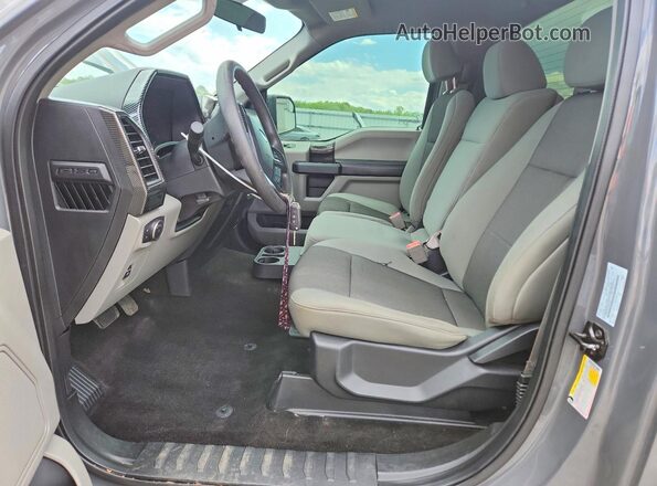 1FTMF1E54JFD31396 2018 FORD F150 Серый Вид салона спереди