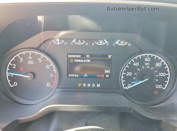 1FTMF1EB5PKF09273 2023 FORD F150 White Вид щитка приладів
