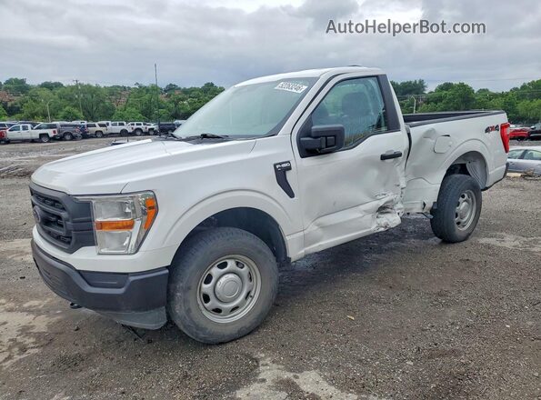 1FTMF1EB7NKE07289 2022 FORD F150 Белый Передняя левая четверть